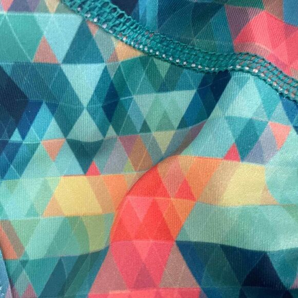 Pink Lotus yoga Multicolored Geometric Strappy Sports Bra Size XS - Picture 9 of 9
